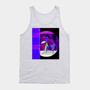 Abstract Stand Up Comedian Tank Top